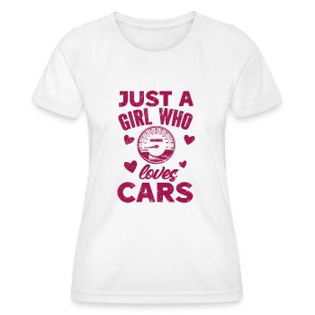 Car Vintage Racing Car Lovers Car Veterans - Women's Functional T-Shirt - white - Front - AI Model Female 172 dark (172cm)