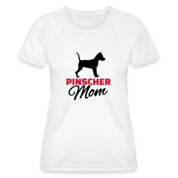 Pinscher Mom - T-shirt sport Femme - blanc - Devant - AI Model Female 172 dark (172cm)