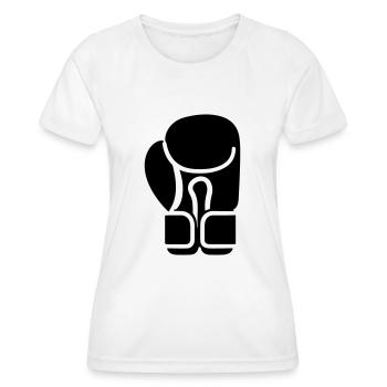 Boxing Glove - Women's Functional T-Shirt - white - Front - AI Model Female 172 dark (172cm)