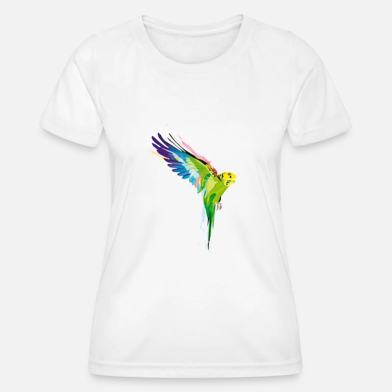 Budgerigar - Women's Functional T-Shirt - white
