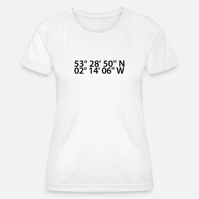 Manchester coordinates - Women's Functional T-Shirt - white
