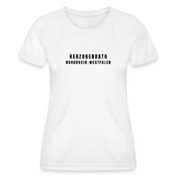 Herzogenrath, Rhénanie-du-Nord-Westphalie - T-shirt sport Femme - blanc - Devant - AI Model Female 172 dark (172cm)