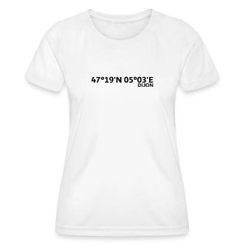 Dijon Koordinaten - Frauen Funktions-T-Shirt - Weiß - Vorne - AI Model Female 172 dark (172cm)