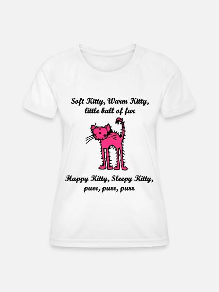 soft_kitty - Frauen Funktions-T-Shirt - Weiß