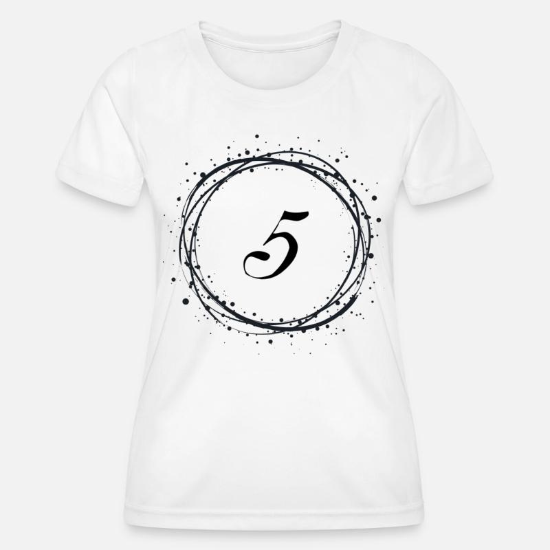5 - Women's Functional T-Shirt - white