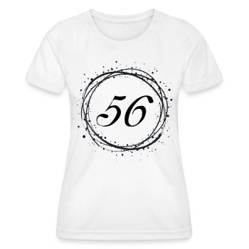 56 - Frauen Funktions-T-Shirt - Weiß - Vorne - AI Model Female 172 dark (172cm)