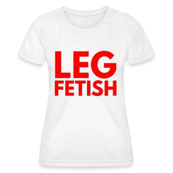 leg fetish - Frauen Funktions-T-Shirt - Weiß - Vorne - AI Model Female 172 dark (172cm)