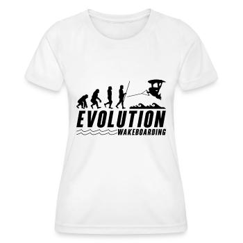 Wakeboard Wakeboarder Wakeboarding Idée Cadeau - T-shirt sport Femme - blanc - Devant - AI Model Female 172 dark (172cm)
