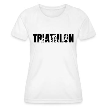 Triathlon - T-shirt sport Femme - blanc - Devant - AI Model Female 172 dark (172cm)