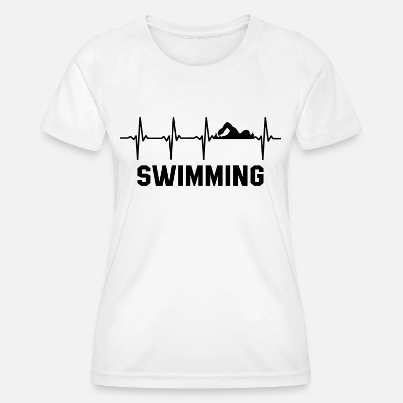 swimming - Women's Functional T-Shirt - white