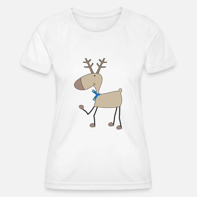 Moose - Women's Functional T-Shirt - white