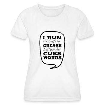 funny sayings aircraft mechanic baseballshirt - Frauen Funktions-T-Shirt - Weiß - Vorne - AI Model Female 172 dark (172cm)