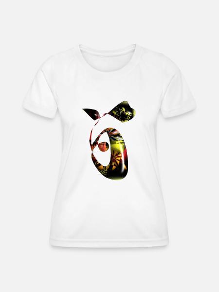 abstractes design - Frauen Funktions-T-Shirt - Weiß