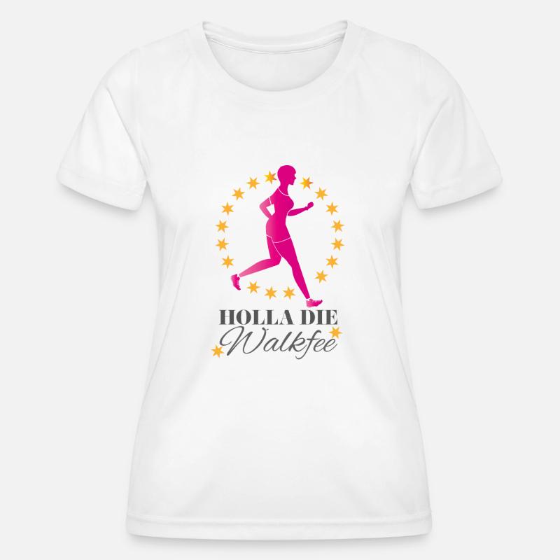 Walkfee - Women's Functional T-Shirt - white