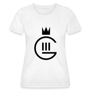 Monogramme Gustaf III - T-shirt sport Femme - blanc - Devant - AI Model Female 172 dark (172cm)