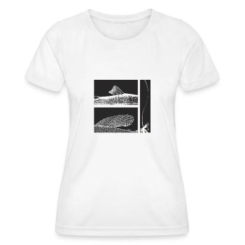 Modell 44 - Äsche und Forelle - Frauen Funktions-T-Shirt - Weiß - Vorne - AI Model Female 172 dark (172cm)