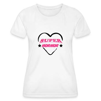 Super mormor 111 - Frauen Funktions-T-Shirt - Weiß - Vorne - AI Model Female 172 dark (172cm)