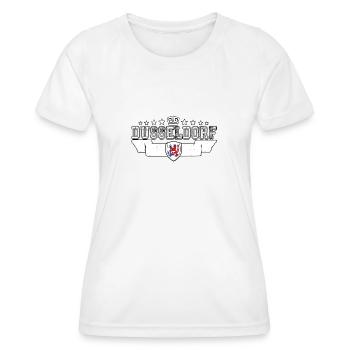 Düsseldorf - Frauen Funktions-T-Shirt - Weiß - Vorne - AI Model Female 172 dark (172cm)