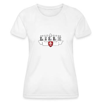 Lille - T-shirt sport Femme - blanc - Devant - AI Model Female 172 dark (172cm)