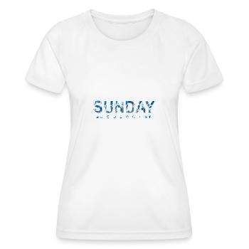 SUNDAY - Women's Functional T-Shirt - white - Front - AI Model Female 172 dark (172cm)