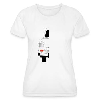 Trabi Schatten -  Shadow - Frauen Funktions-T-Shirt - Weiß - Vorne - AI Model Female 172 dark (172cm)