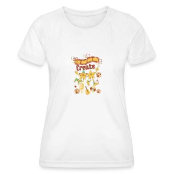 Créer - T-shirt sport Femme - blanc - Devant - AI Model Female 172 dark (172cm)