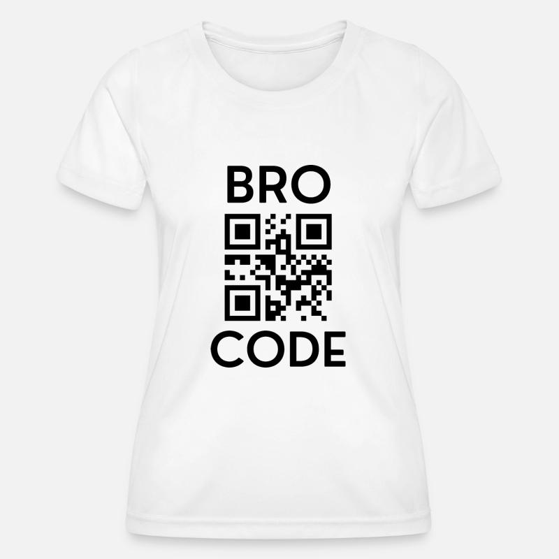 Funny Bro code - Women's Functional T-Shirt - white