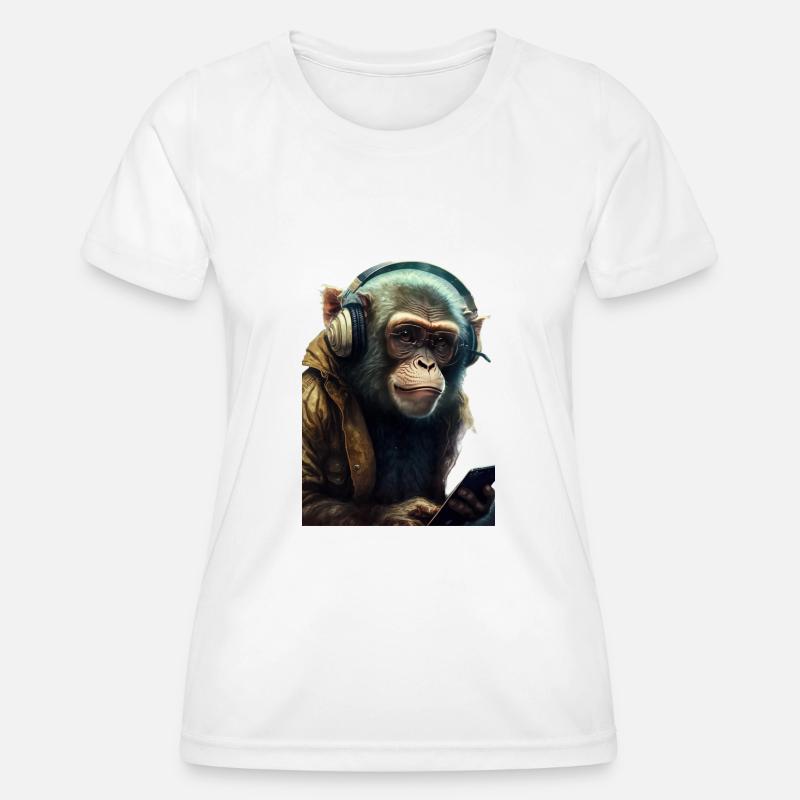 Monkey - Women's Functional T-Shirt - white