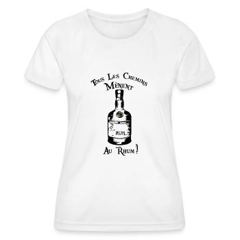 Alle Wege führen zu Rum 2 - Frauen Funktions-T-Shirt - Weiß - Vorne - AI Model Female 172 dark (172cm)
