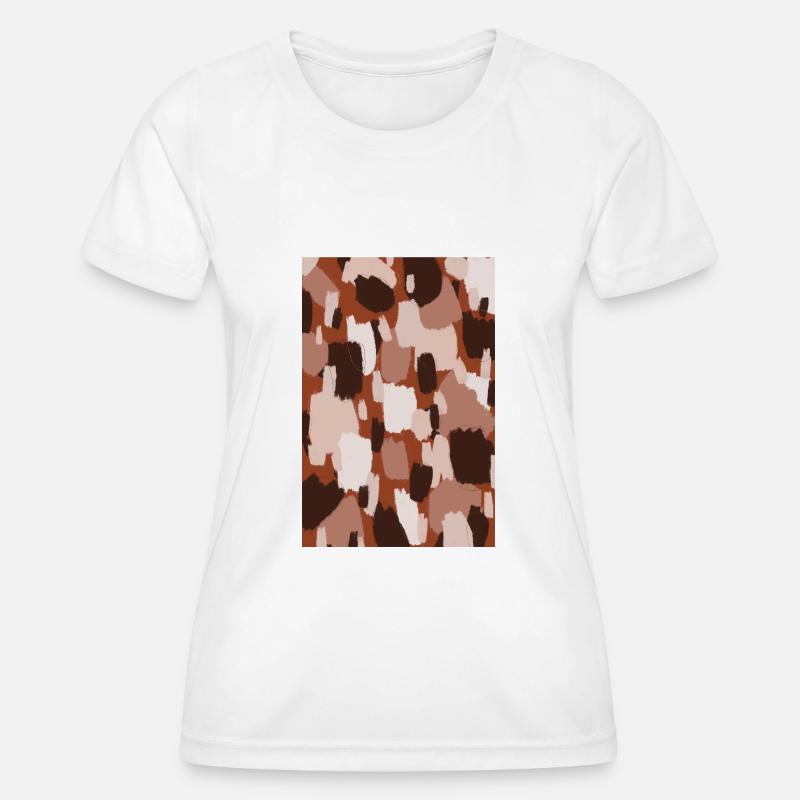 Thick Pastel Strokes Pattern - Women's Functional T-Shirt - white