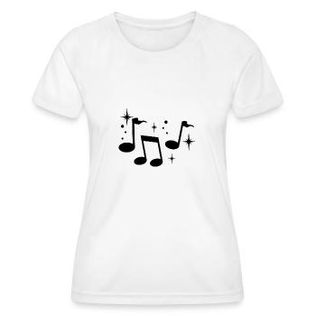 Partition Musique - T-shirt sport Femme - blanc - Devant - AI Model Female 172 dark (172cm)