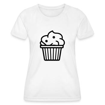 muffin - Women's Functional T-Shirt - white - Front - AI Model Female 172 dark (172cm)