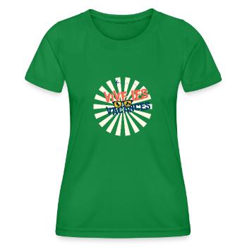 ES LEBE DER URLAUB. FEIERTAG. FROHE FEIERTAGE. - Frauen Funktions-T-Shirt - Kelly Green - Vorne - AI Model Female 172 dark (172cm)