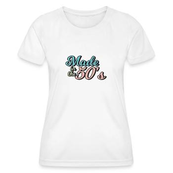 made in the 50s - Women's Functional T-Shirt - white - Front - AI Model Female 172 dark (172cm)
