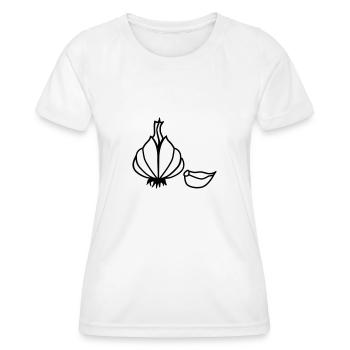 Ail - T-shirt sport Femme - blanc - Devant - AI Model Female 172 dark (172cm)