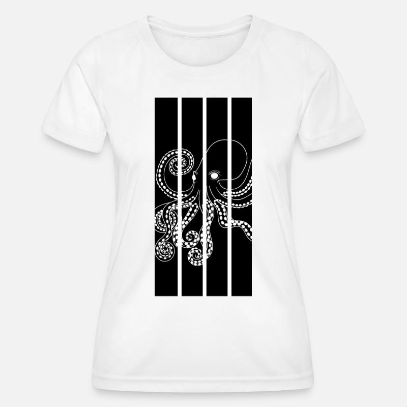 Octopus - Tentacles - Women's Functional T-Shirt - white