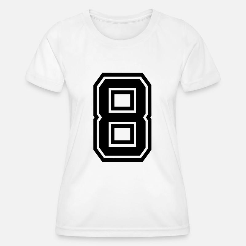 8 - Women's Functional T-Shirt - white