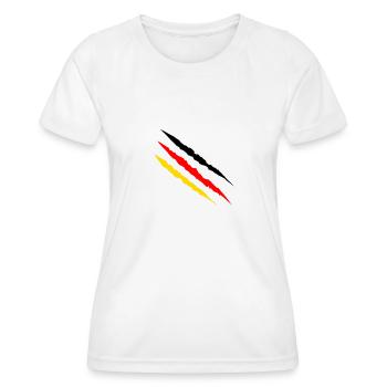 Wm scratch - Women's Functional T-Shirt - white - Front - AI Model Female 172 dark (172cm)