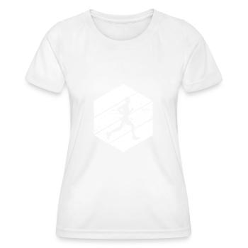 Course à pied Course à pied Jogging femme Course de fond - T-shirt sport Femme - blanc - Devant - AI Model Female 172 dark (172cm)