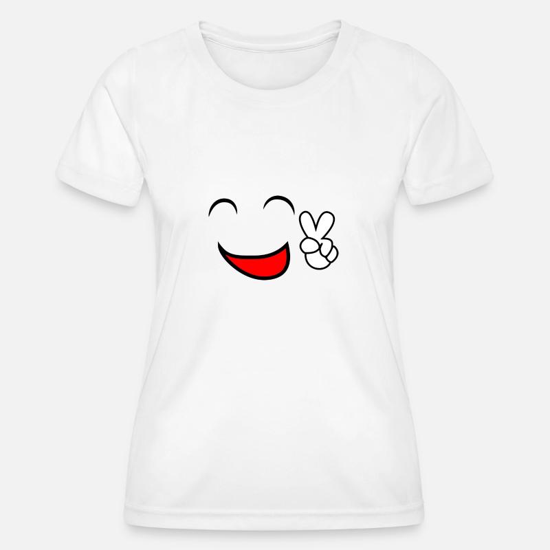 Smiley - Women's Functional T-Shirt - white