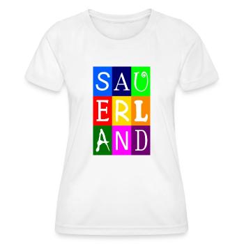 Sauerland - Frauen Funktions-T-Shirt - Weiß - Vorne - AI Model Female 172 dark (172cm)
