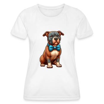 Pitbull the Cutie - Women's Functional T-Shirt - white - Front - AI Model Female 172 dark (172cm)