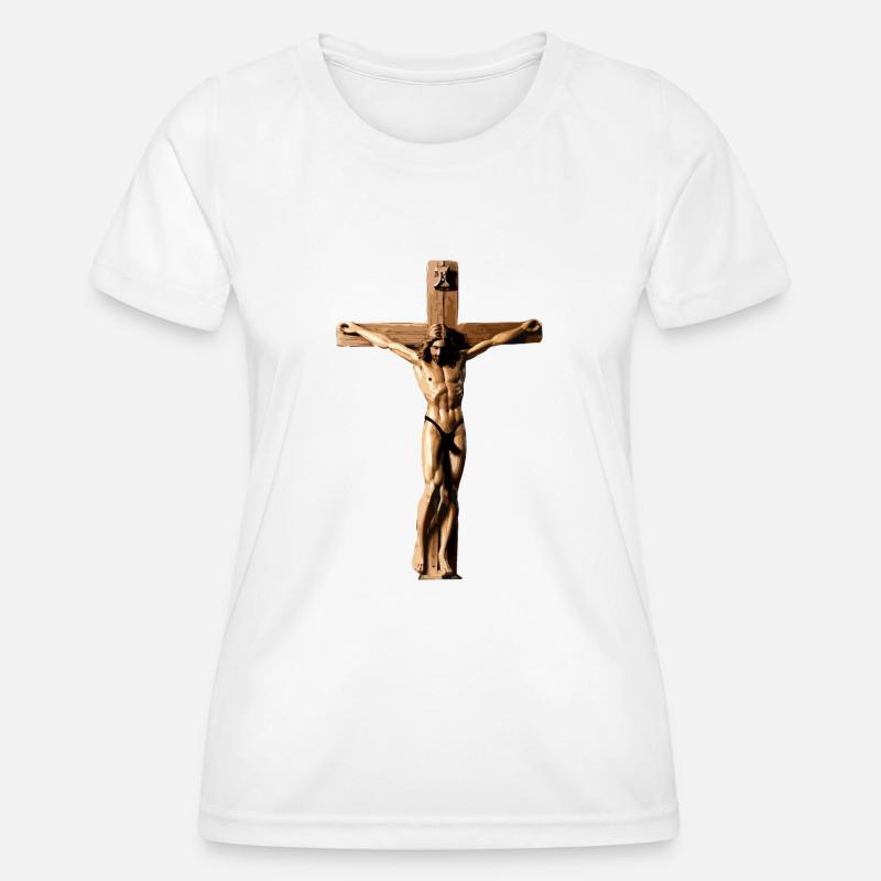 Crucifix - Women's Functional T-Shirt - white