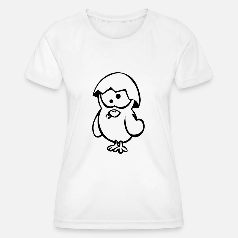 Crazy Chick - Women's Functional T-Shirt - white
