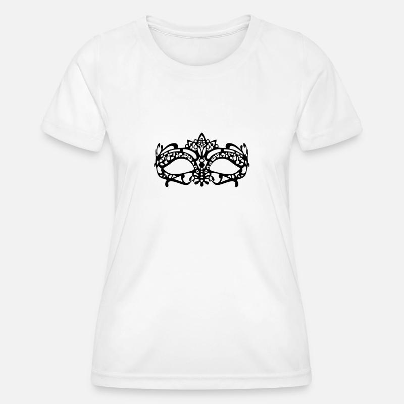 mask, - Women's Functional T-Shirt - white