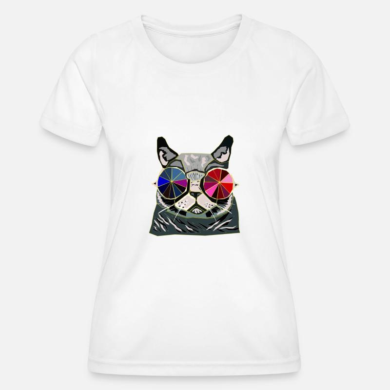 Cool cat gift idea - Women's Functional T-Shirt - white