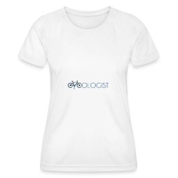 Cycologist - Frauen Funktions-T-Shirt - Weiß - Vorne - AI Model Female 172 dark (172cm)