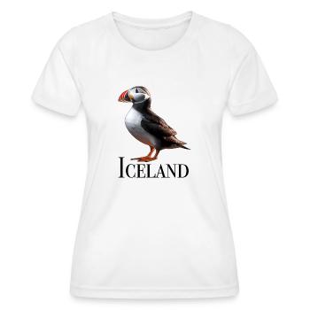Iceland Puffin - Frauen Funktions-T-Shirt - Weiß - Vorne - AI Model Female 172 dark (172cm)