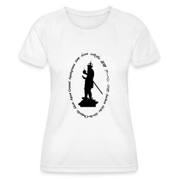 aachen - Frauen Funktions-T-Shirt - Weiß - Vorne - AI Model Female 172 dark (172cm)