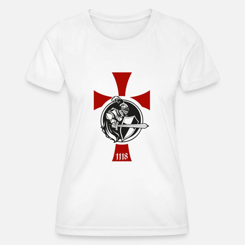 Knight Crusader Templar - Women's Functional T-Shirt - white
